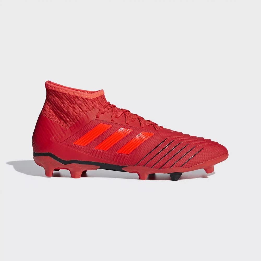 Adidas Predator 19.2 Firm Ground Tacos de Futbol Rojos Para Hombre (MX-55838)